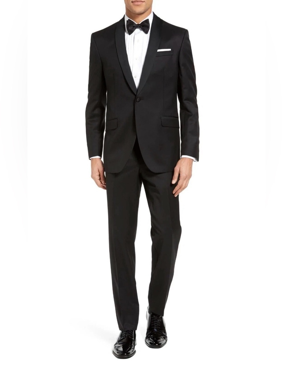 Ted Baker London Josh Trim Fit Wool Tuxedo Size 40 Short